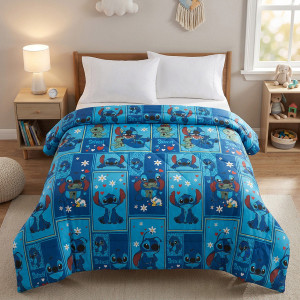 Детска лятна олекотена завивка Stitch